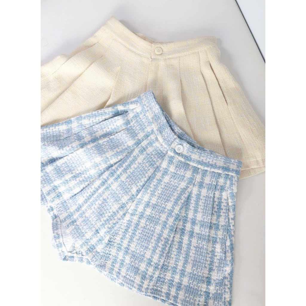 Orli Label | Blue Belle Shorts | Quần tweed sọc xanh