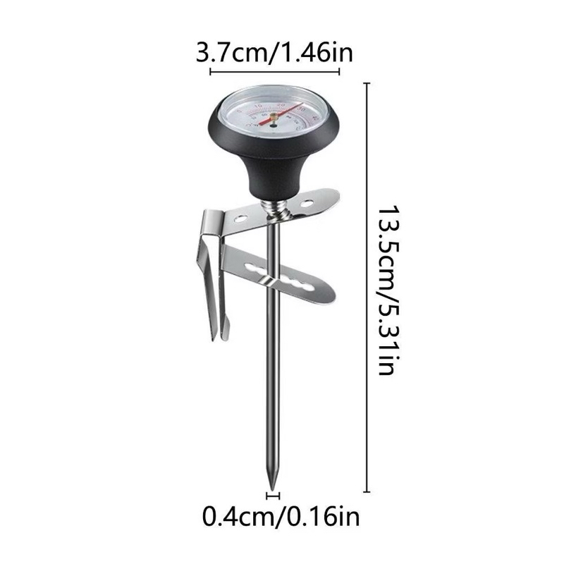 Nhiệt kế cơ - nhiệt kế cài ca đánh sữa - nhiệt kế dành cho Barista