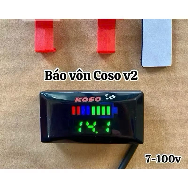 đồng hồ báo volt koso v1 và v2 dùng điện 5-150v chống nước