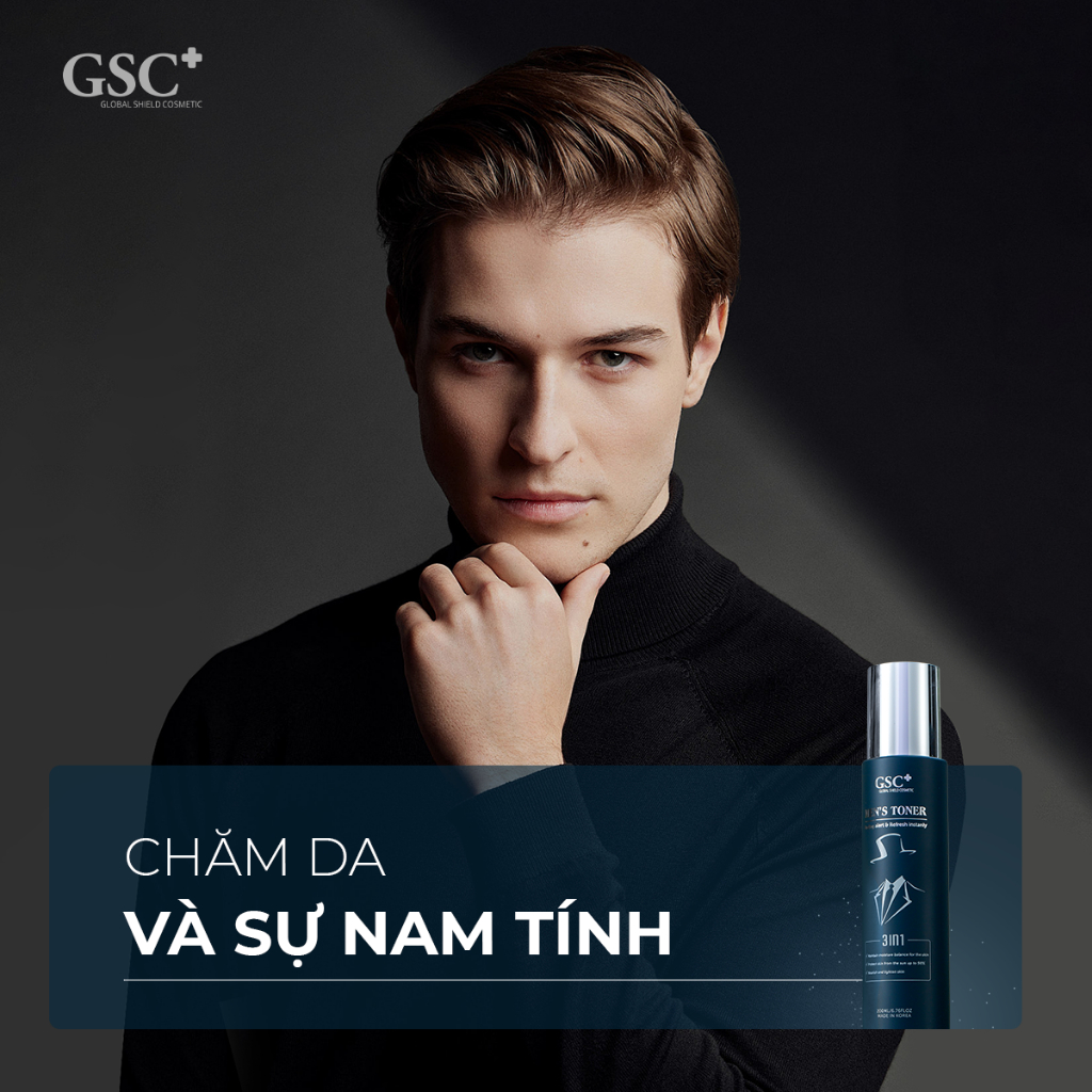 Combo Dược Mỹ Phẩm Nam GSC For Men (Tẩy Da Chết & Xịt Khoáng) - CÔNG THỨC 1 PHÚT Sạch Mụn, Giảm Thô -S14
