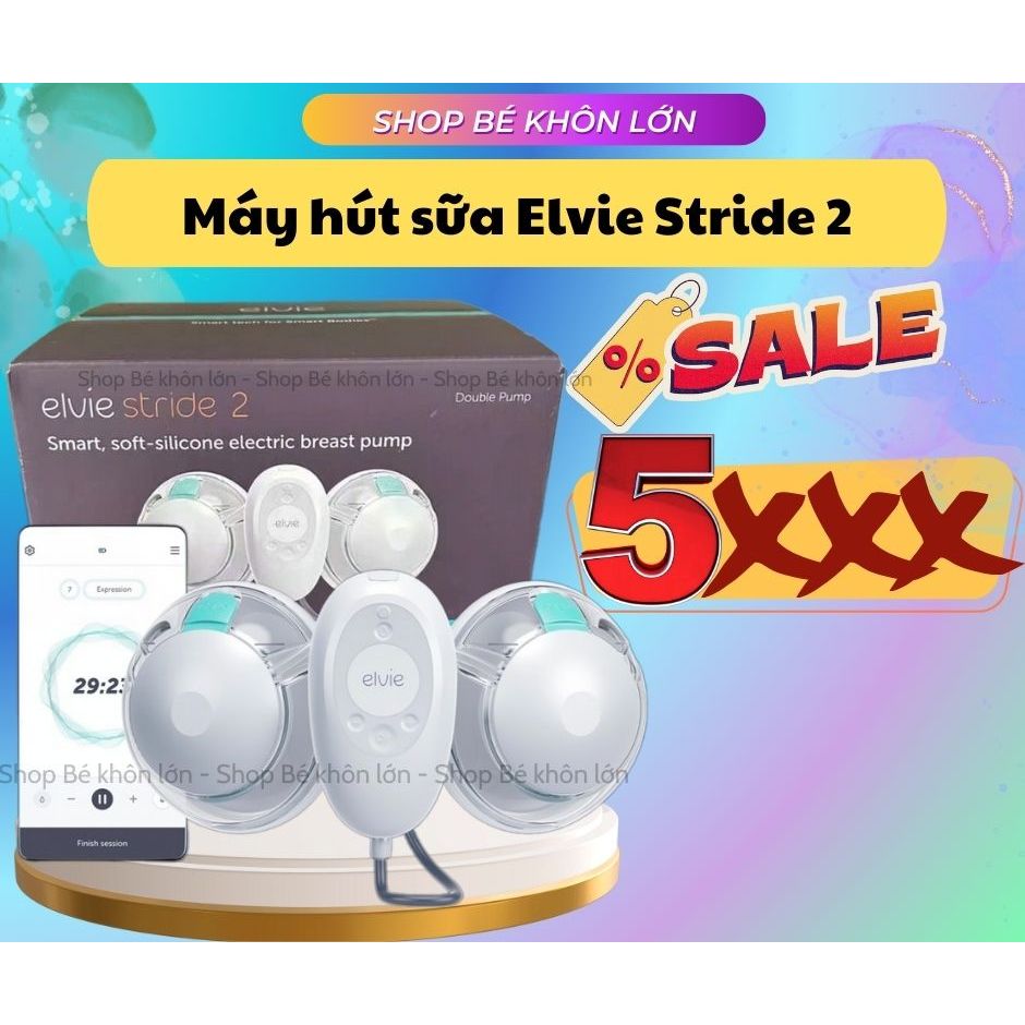 Máy hút sữa Elvie Stride Plus New Seal Bh 12th (mới 100%)