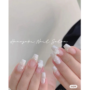 NAIL BOX SƠN GEL CÔ DÂU HOA TRẮNG