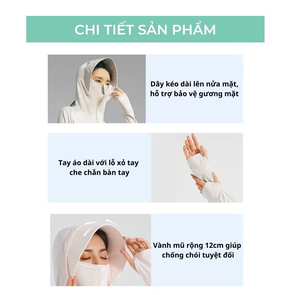 Áo chống nắng nữ Cánh Rơi chất Thun Lạnh mềm mịn, Chống tia UV