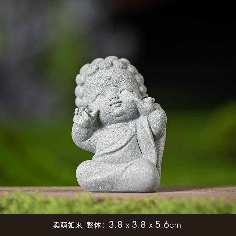 Tượng Phật mini trang trí bằng đá sa thạch