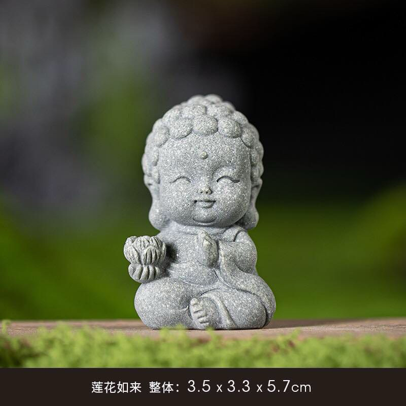 Tượng Phật mini trang trí bằng đá sa thạch