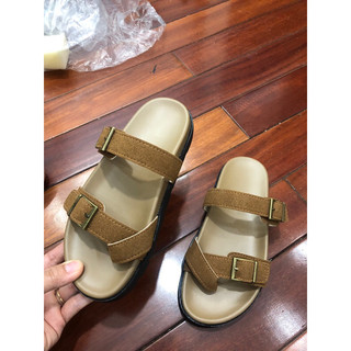 Dép xỏ ngón da lộn khuy cài mẫu mới