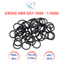Gioăng Cao Su Oring NBR Dày 1mm - 1.5mm - Ron Cao Su Chịu Nhiệt, Kháng Dầu, Chống Rò Rỉ Đủ Size 4mm Đến 30m