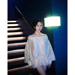 Váy Trễ Vai Chun Eo Hoa L1 [S01]