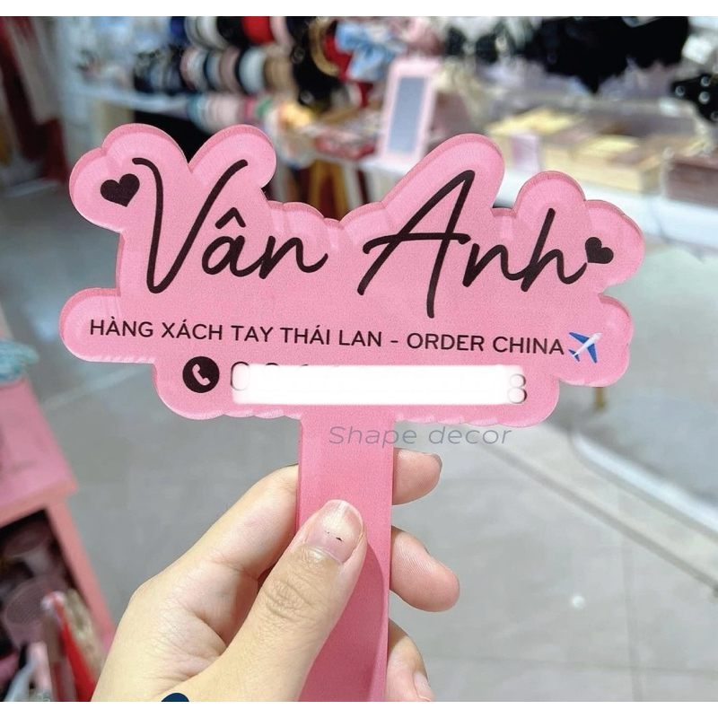 Bảng mica chụp ảnh in theo yêu cầu thiết kế miễn phí size mini  - Xưởng quà tặng Sango