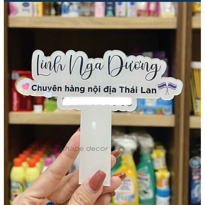 Bảng mica chụp ảnh in theo yêu cầu thiết kế miễn phí size mini  - Xưởng quà tặng Sango