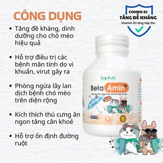 [Gói 5g] Beta Amin - Bột Dinh Dưỡng EcoPets Tăng Cường Đề Kháng & Hỗ Trợ Miễn Dịch Cho Mèo Chó