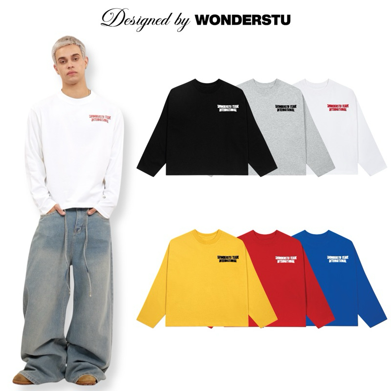 ÁO THUN TAY DÀI FORM BOXY " WONDERSTU TEAM LONG SLEEVE" WONDERSTU - UNISEX COTTON 260GSM