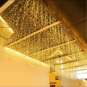 Đèn led mành rủ cao cấp dài 12m 50 sợi, sợi thả 50cm