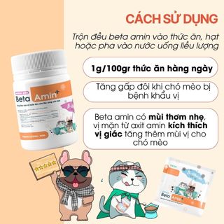 [Hũ 50g] Beta Amin - Bột Dinh Dưỡng EcoPets Tăng Cường Đề Kháng & Hỗ Trợ Miễn Dịch Cho Mèo Chó