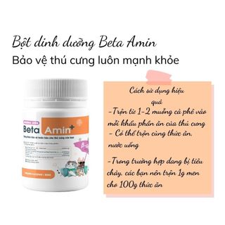 [Hũ 50g] Beta Amin - Bột Dinh Dưỡng EcoPets Tăng Cường Đề Kháng & Hỗ Trợ Miễn Dịch Cho Mèo Chó