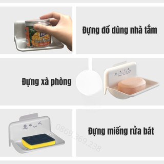 khay đựng xà bông dán tường nhựa Việt Nhật, khay dán tường để xà phòng 5609