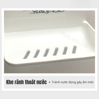 khay đựng xà bông dán tường nhựa Việt Nhật, khay dán tường để xà phòng 5609