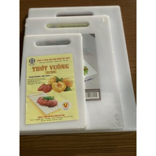 Thớt Nhựa Vuông  Việt Nhật Đủ Size Bền Đẹp Thớt Nhựa Cao Cấp Kháng Khuẩn