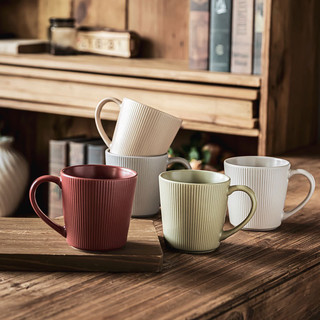 Cốc gốm sứ tráng men vintage trơn lớn cực xinh, cốc sứ vintage, cốc sứ cà phê