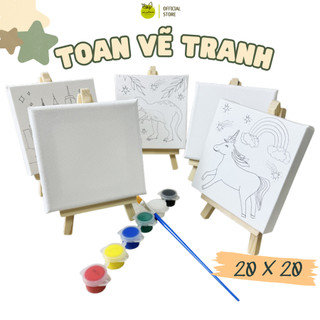Khung Tranh Canvas,Toan Vẽ Tranh Kích thước 20x20 cm Siêu Rẻ