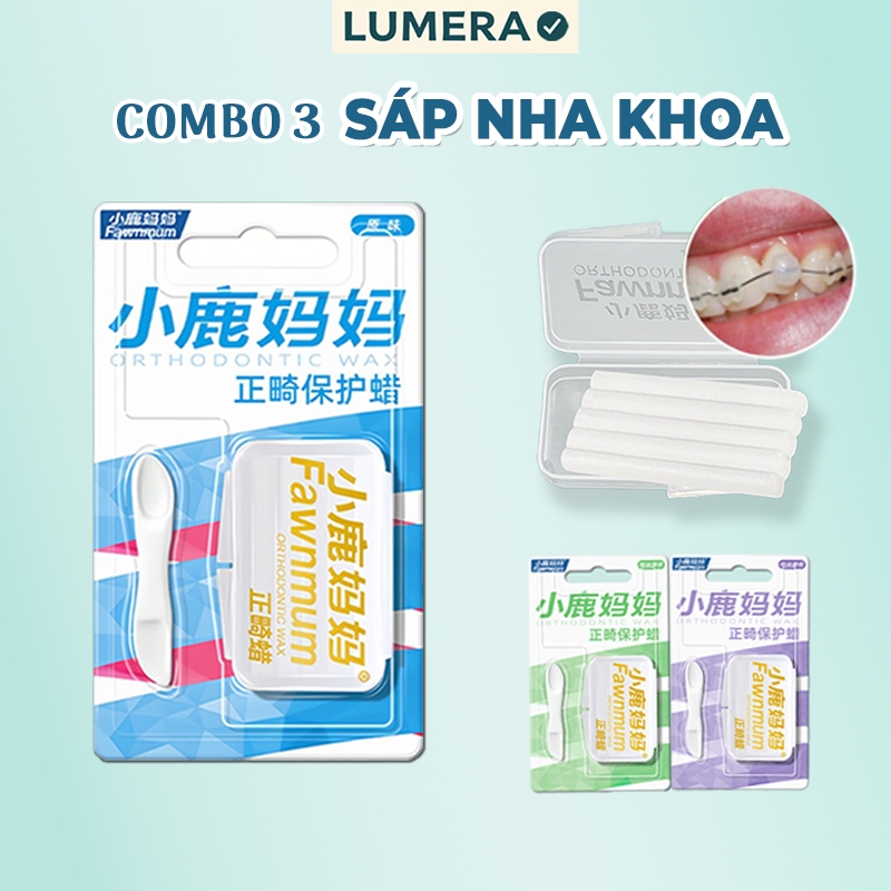 Sáp nha khoa niềng răng sáp chỉnh nha hương trái cây LUMERA giảm đau ...