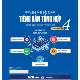 Sách - Giáo trình Tiếng Hàn Tổng hợp Trung cấp 4 (Bản Đen trắng) - MCBooks Chính Hãng