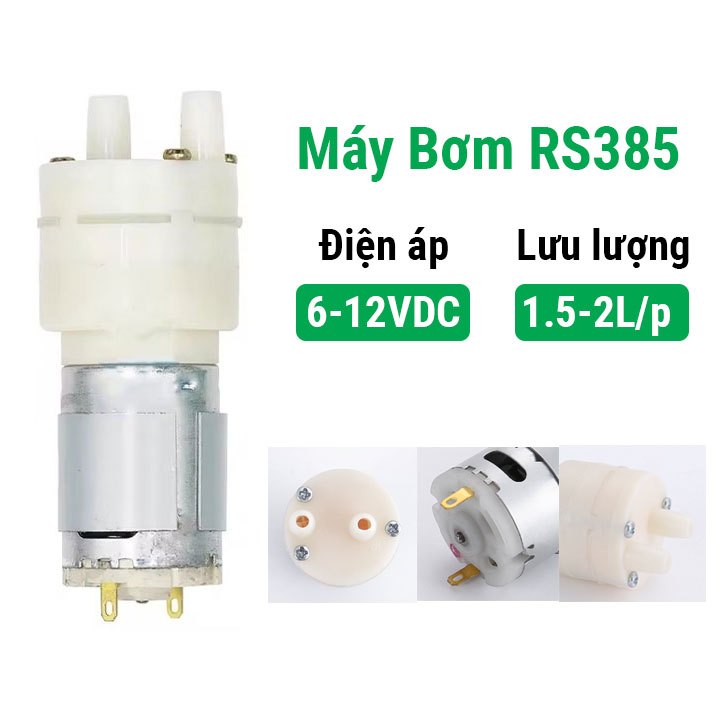 Máy Bơm RS385 6-12VDC 1.5-2L/Min | Shopee Việt Nam