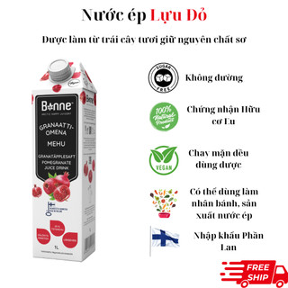 Nước Ép Lựu Đỏ Bonne Nhập Khẩu Phần Lan - 1 lít
