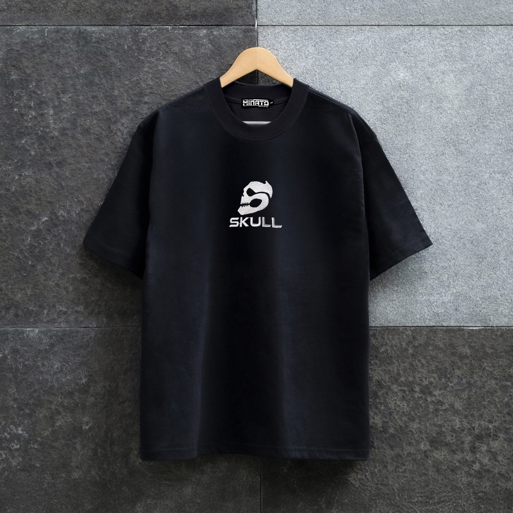 Áo Thun Rider Eternal Skull Thêu Nam Nữ Unisex Form Rộng Oversized