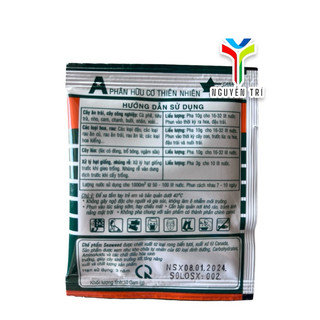 Phân Bón Lá Hữu Cơ Seaweed Rong Biển 95% Canada  (Gói 10g) - Kích Rễ, Ra Hoa, Đậu Quả, Giải Độc Cây