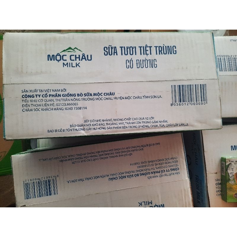 Sữa Tươi Mộc Châu  Sơn La Thùng 48 hộp x 110ml