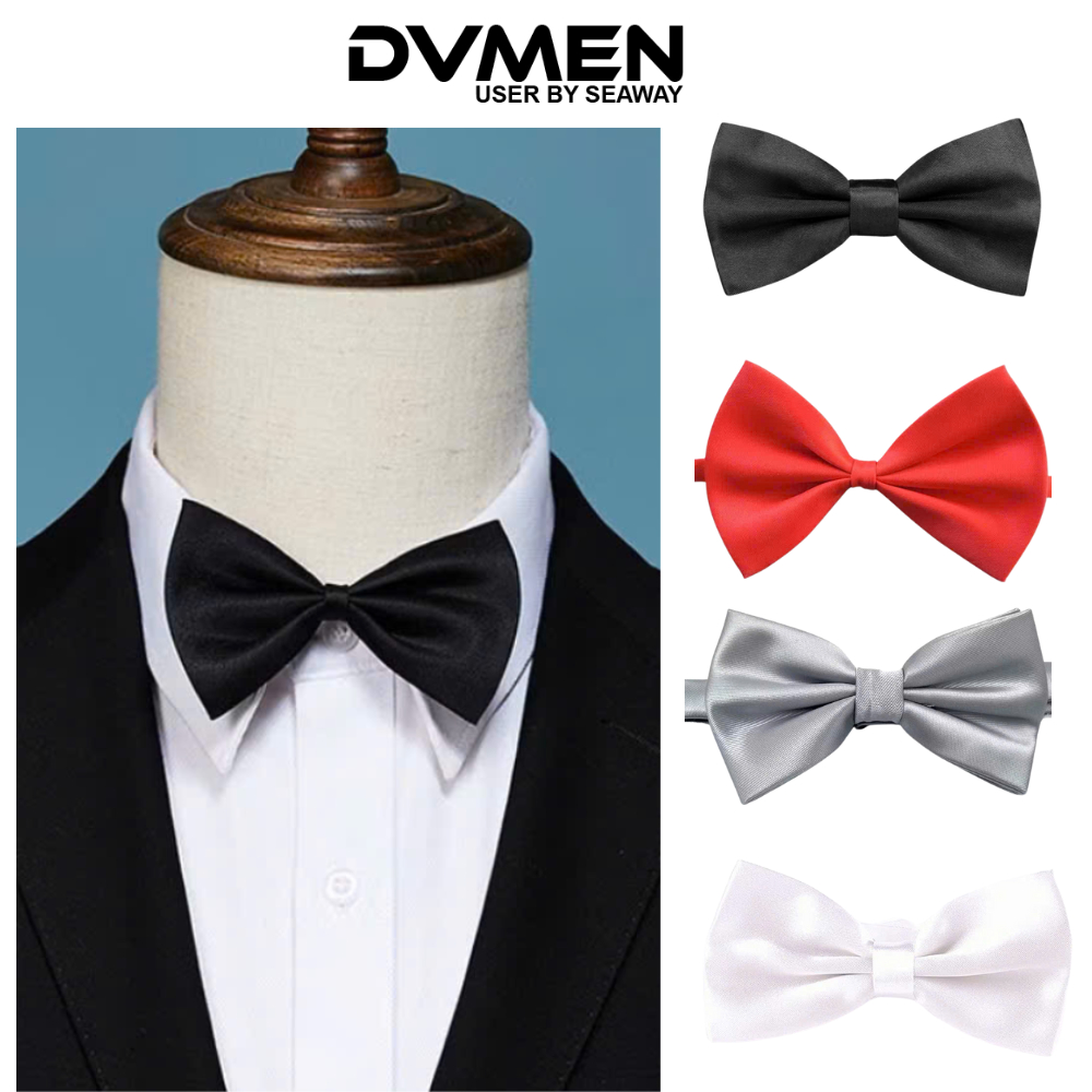 Nơ Đeo Cổ Cho Nam Trơn Đơn Giản Tinh Tế Dùng Cho Chú Rể, MC, Sự Kiện ...