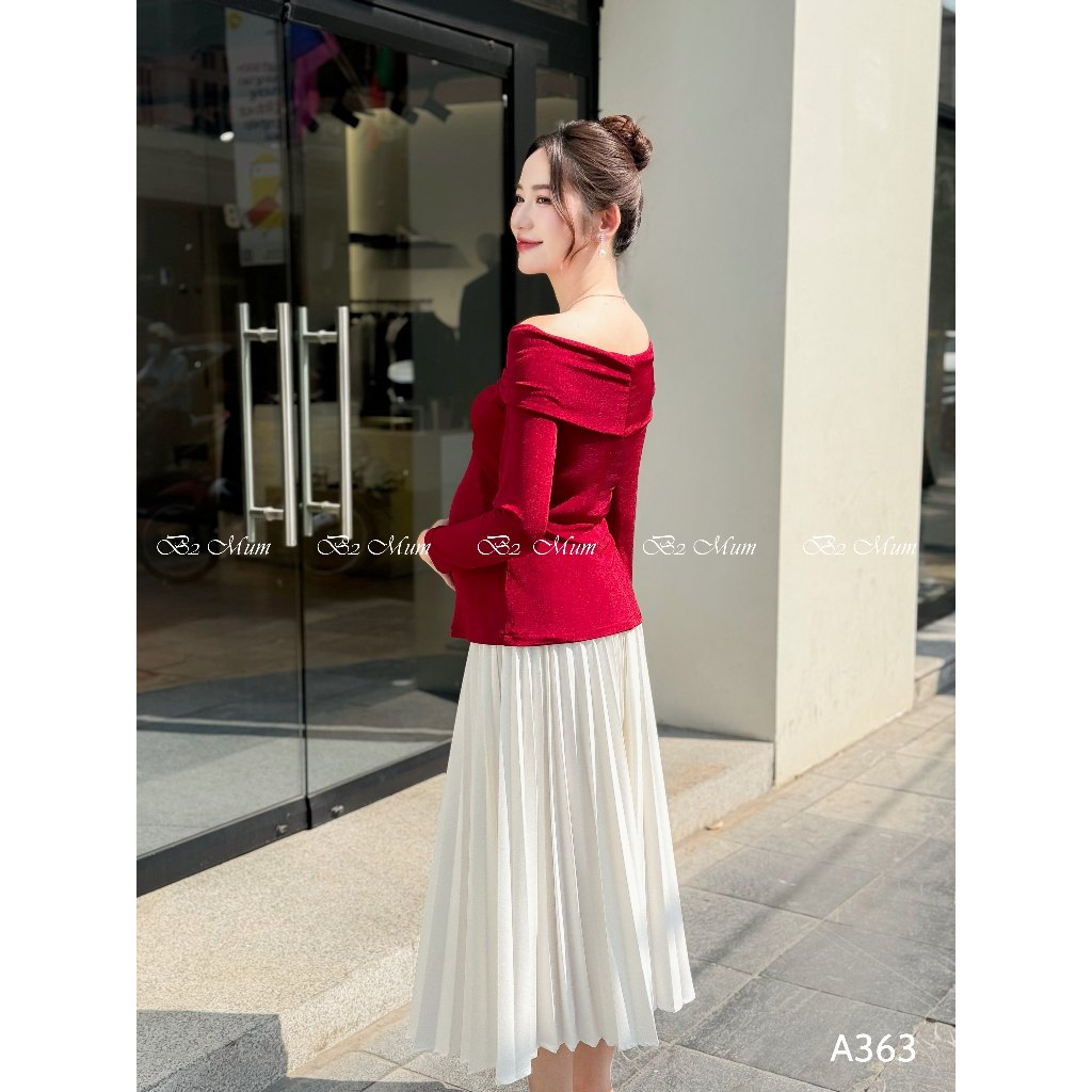 Áo xoắn ngực chất mềm, co giãn cho mẹ bầu A363 B2 MUM