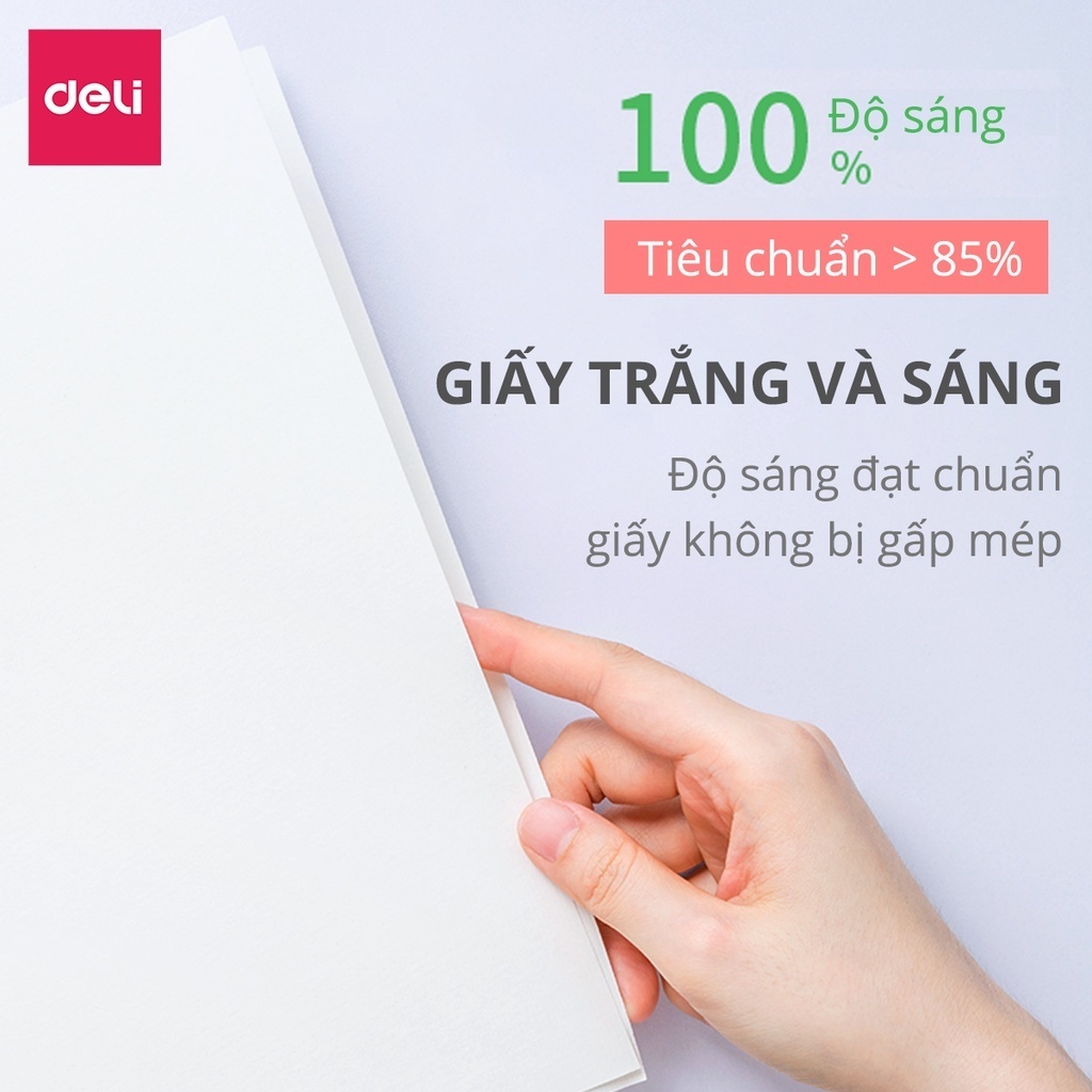 [VOUCHER LIVE 30K]Thùng 10 Ream Giấy A4 Deli Giấy In Photo Copy 70gsm Chính Hãng Loại Dày 500 Tờ/ Ream Chống Lóa GiấyMịn