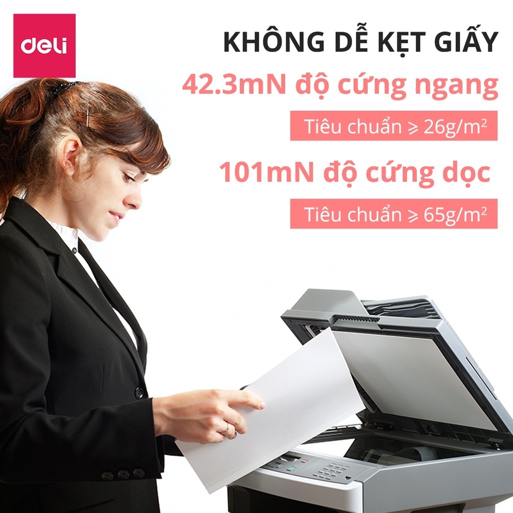 [VOUCHER LIVE 30K]Thùng 10 Ream Giấy A4 Deli Giấy In Photo Copy 70gsm Chính Hãng Loại Dày 500 Tờ/ Ream Chống Lóa GiấyMịn