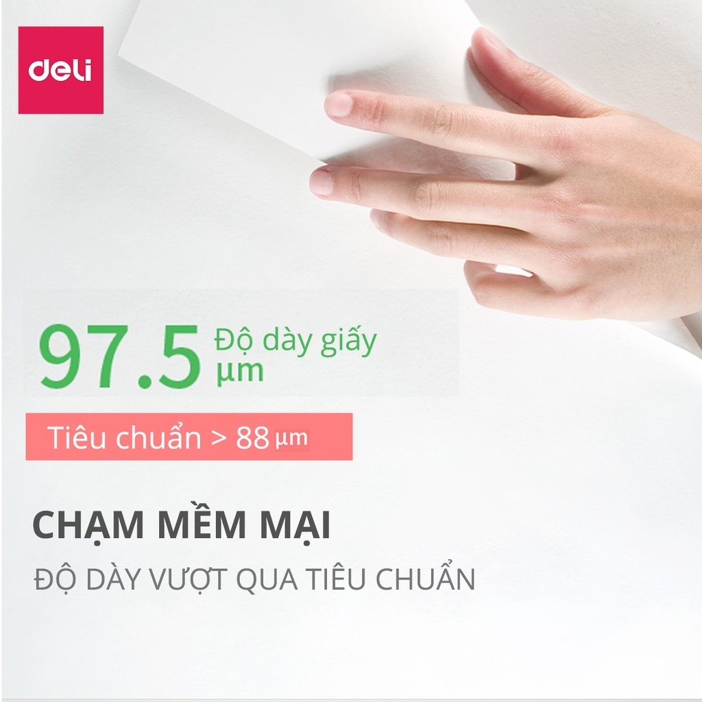 [VOUCHER LIVE 30K]Thùng 10 Ream Giấy A4 Deli Giấy In Photo Copy 70gsm Chính Hãng Loại Dày 500 Tờ/ Ream Chống Lóa GiấyMịn