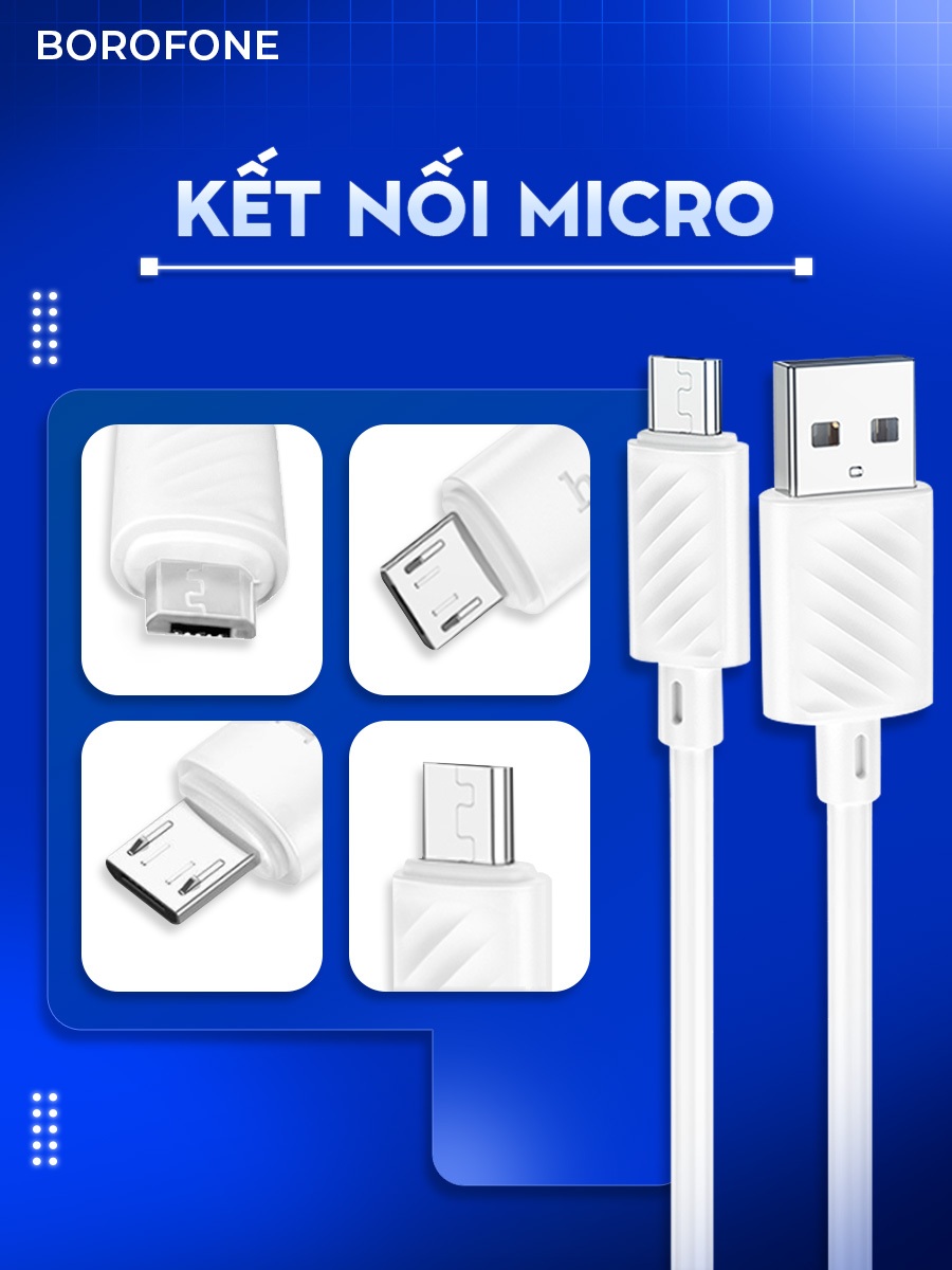 Ảnh Dây cáp sạc Hoco X88 Micro-USB 2.4A 12W dành cho android, dây dài 1 mét 2
