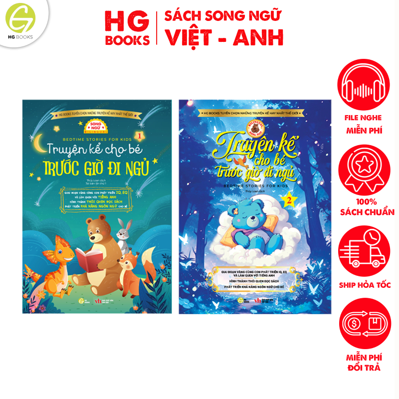 Ảnh Sách - Truyện Kể Cho Bé Trước Giờ Đi Ngủ - Giúp Con Phát Triển IQ, EQ Và Làm Quen Với Tiếng Anh 1