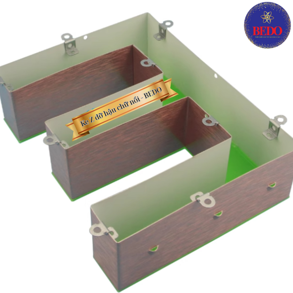 [ COMBO 100 ] Ke Bắt Chữ Nổi BEDO Inox Chống Gỉ Ke Đỡ Hậu Chữ 3D Gắn Fomex Bảng Hiệu Quảng Cáo Bền Chắc