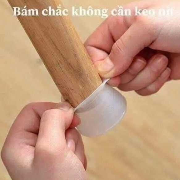 SET 4 MIẾNG BỌC CHÂN BÀN, CHÂN GHẾ SILICON CHỐNG TRƯỢT TIỆN LỢI