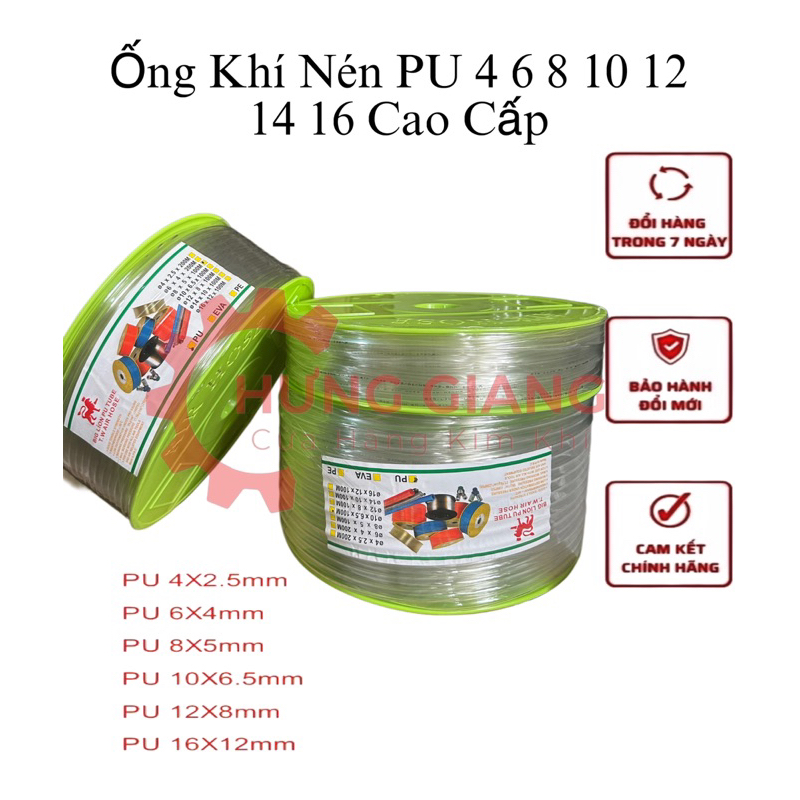 100 Mét dây hơi khí nén đủ cỡ