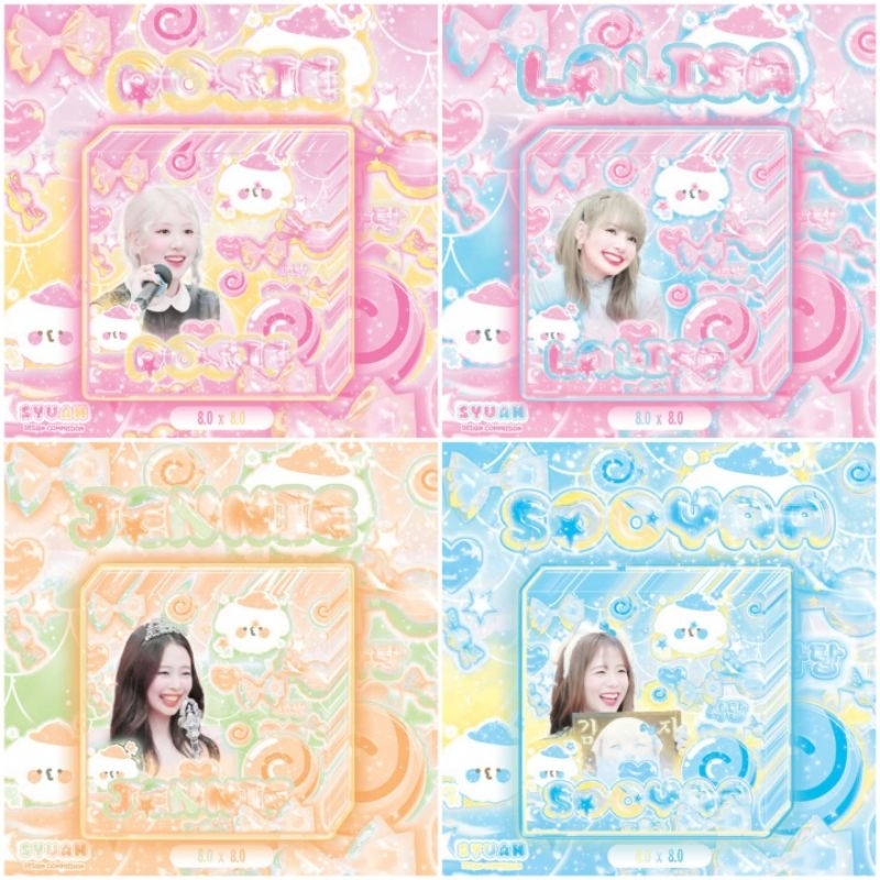 [50tờ] Note Black Pink Candy 8x8cm | Shopee Việt Nam