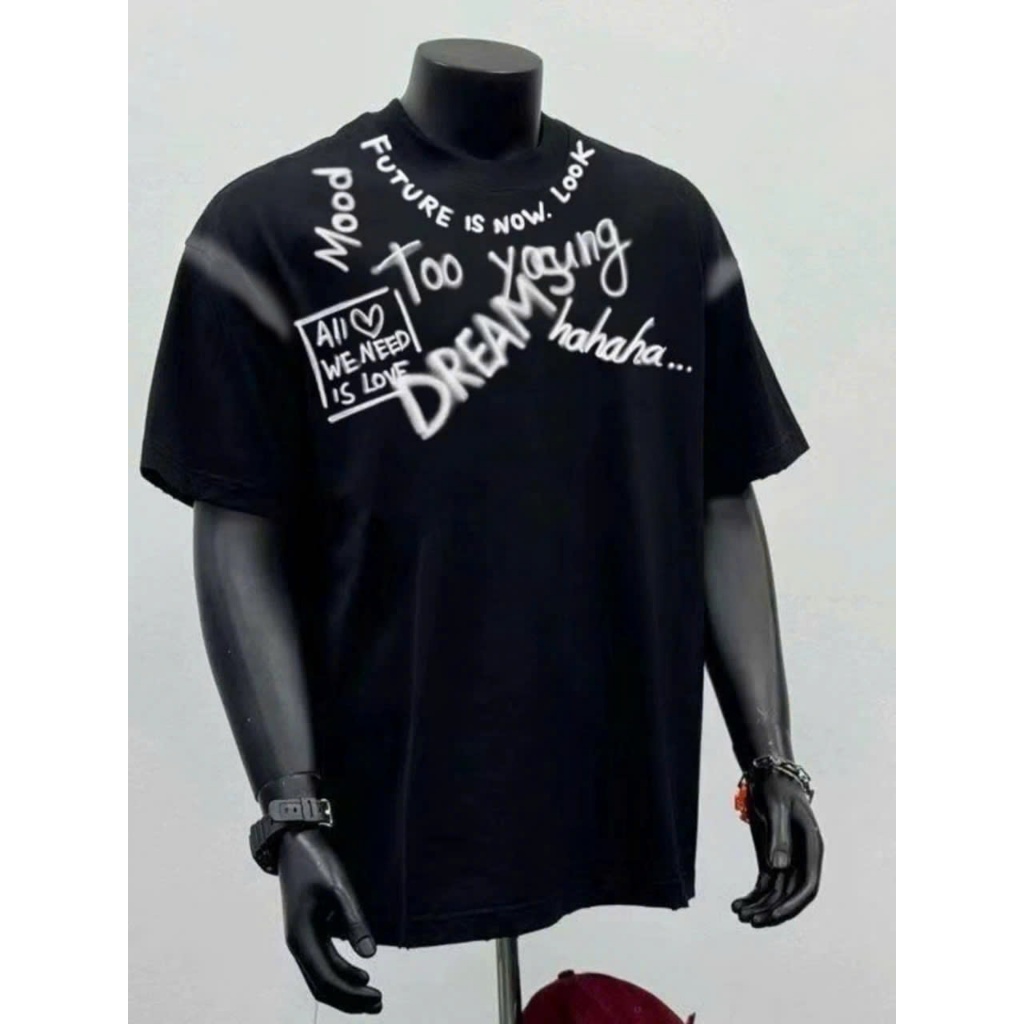 Áo thun Stee Cổ tròn DREAM Localbrand ICVCVNI Unisex Menwear Cotton