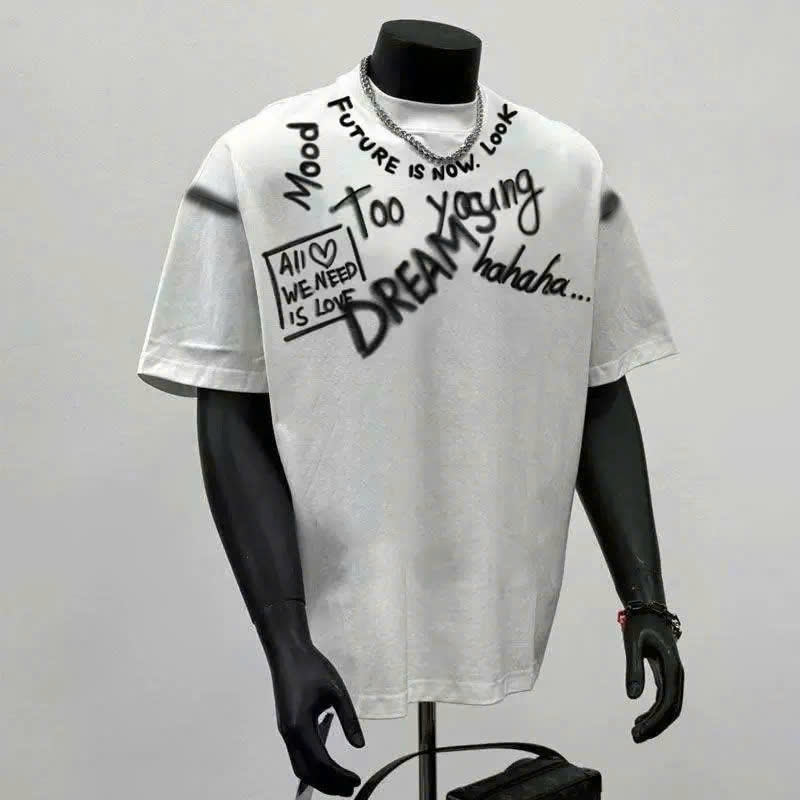 Áo thun Stee Cổ tròn DREAM Localbrand ICVCVNI Unisex Menwear Cotton