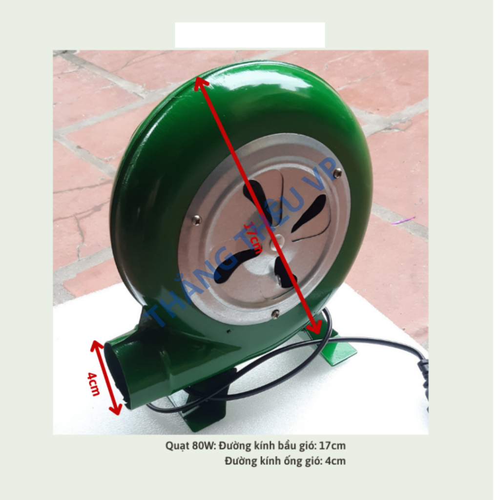 Quạt thổi bếp than bếp lò quạt thổi lò máy nướng thịt công suất 40w 60w 80w 100w 120w 150w