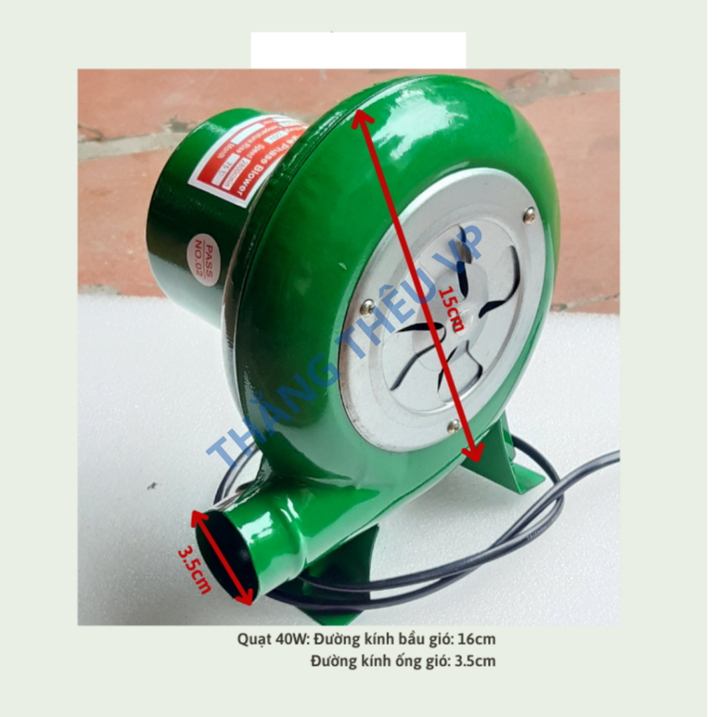 Quạt thổi bếp than bếp lò quạt thổi lò máy nướng thịt công suất 40w 60w 80w 100w 120w 150w