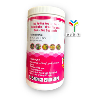 Chuyên tạo mầm hoa, to nụ (búp), Chống rụng hoa gãy cuốn hoa. Hũ nhựa 1kg có seal