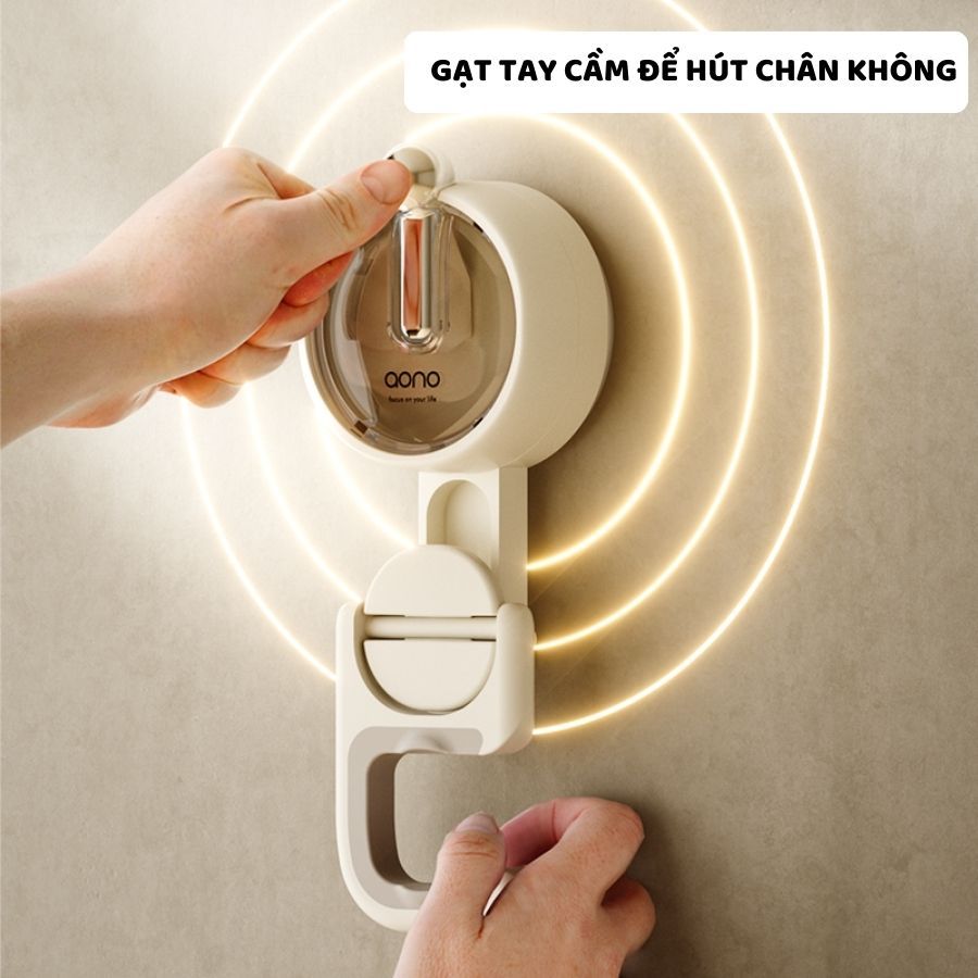 Móc Treo Chổi, Cây Lau Nhà ENODA HOME, Móc Hút Chân Không Bảo Vệ Tường, Không Khoan Đục MT003