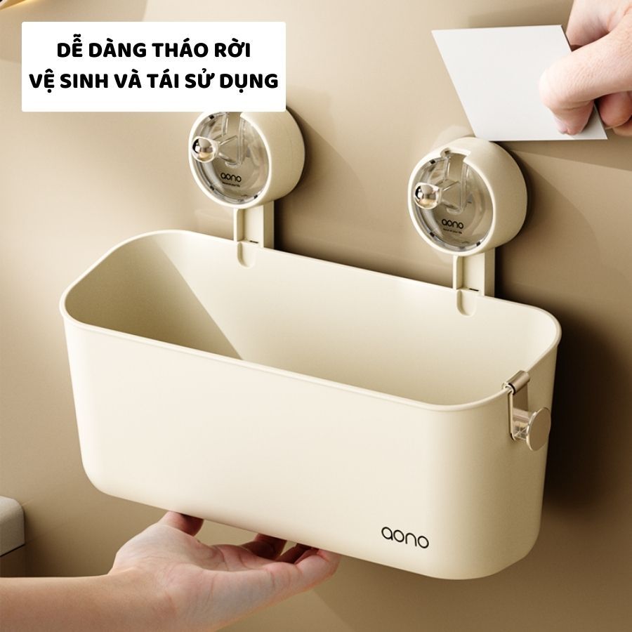 Khay Treo Tường Hút Chân Không ENODA HOME, Giá Đựng Mĩ Phẩm Treo Tường Có Thể Lắp Ghép Nhiều Tầng HMT001