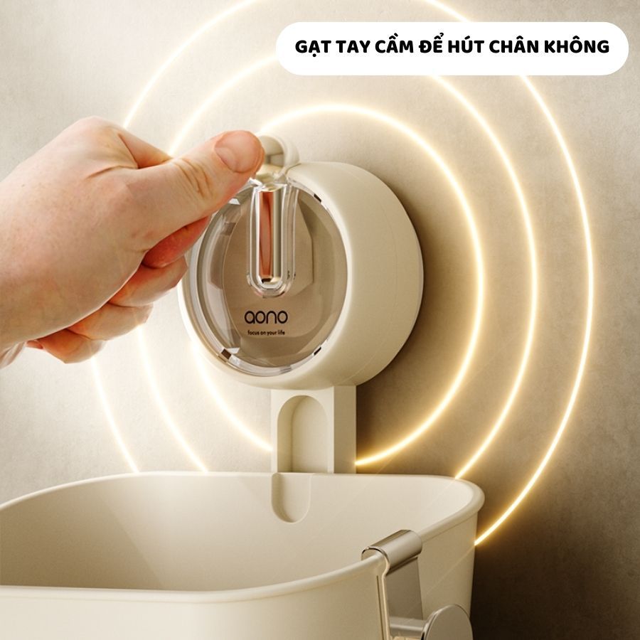 Khay Treo Tường Hút Chân Không ENODA HOME, Giá Đựng Mĩ Phẩm Treo Tường Có Thể Lắp Ghép Nhiều Tầng HMT001